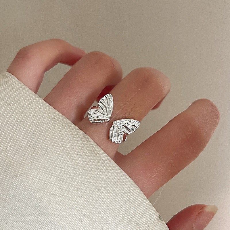 Damenring aus 925er Silber, unregelmäßiges Design
