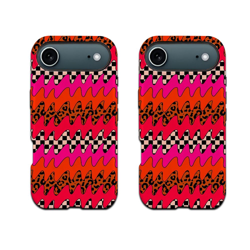 iPhone 17 Pro case, leopard print, punk style, 2-in-1, magnetic