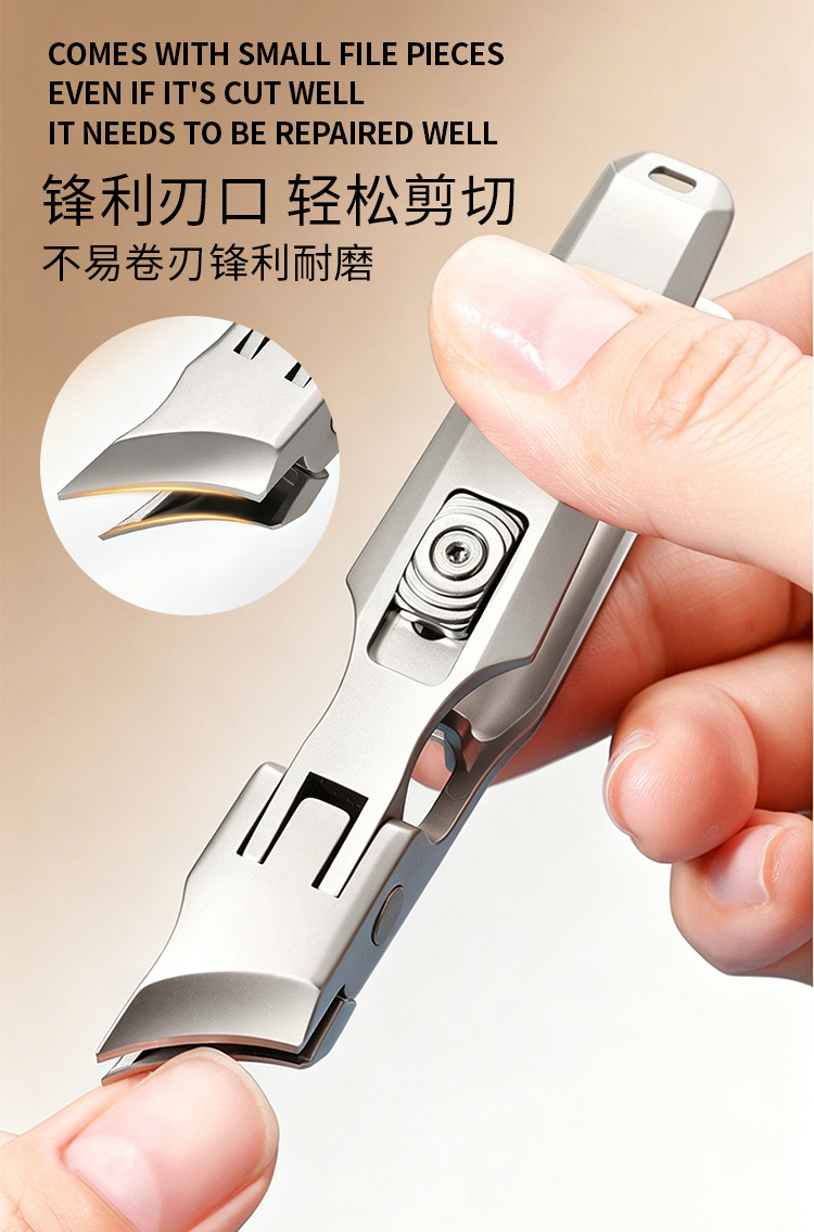 Ingrown toenail clipper set with curved cutting design