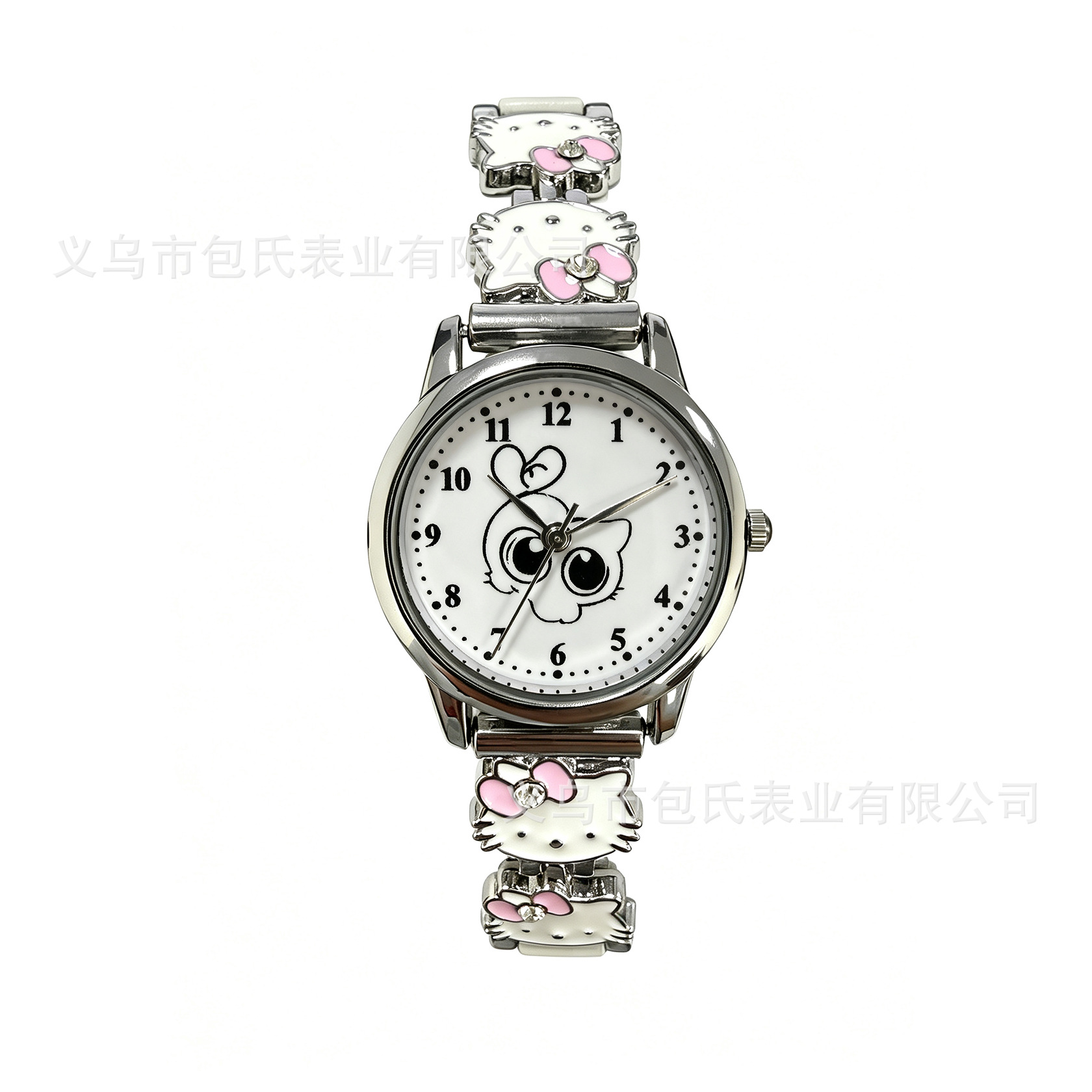 Damenuhr, Katzen-Armband-Design, Quarz, niedlich