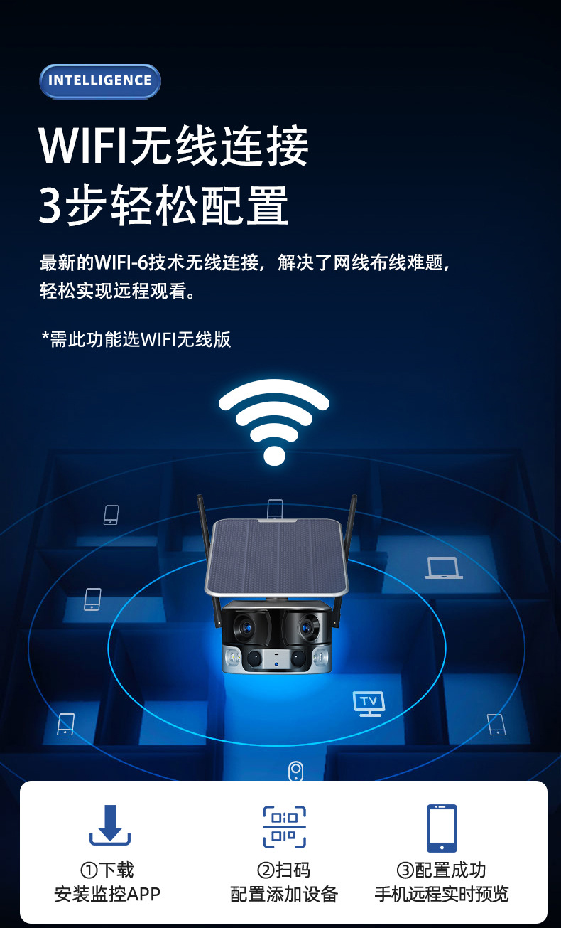 Solar Camera 8MP Night Vision 4G Wireless
