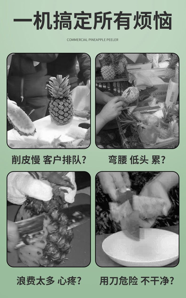 Automatic Pineapple Peeler Stainless Steel