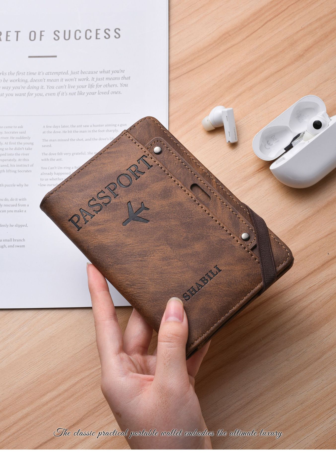 Passport holder with multi-functional storage for cards, documents and tickets