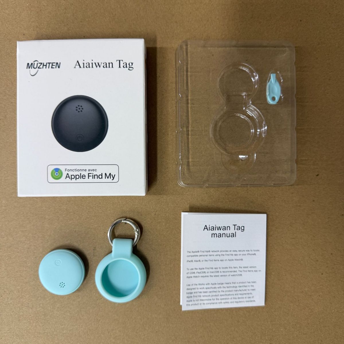 适用苹果FindMy防丢定位器AirTag平替蓝牙追踪器钥匙宠物行李箱