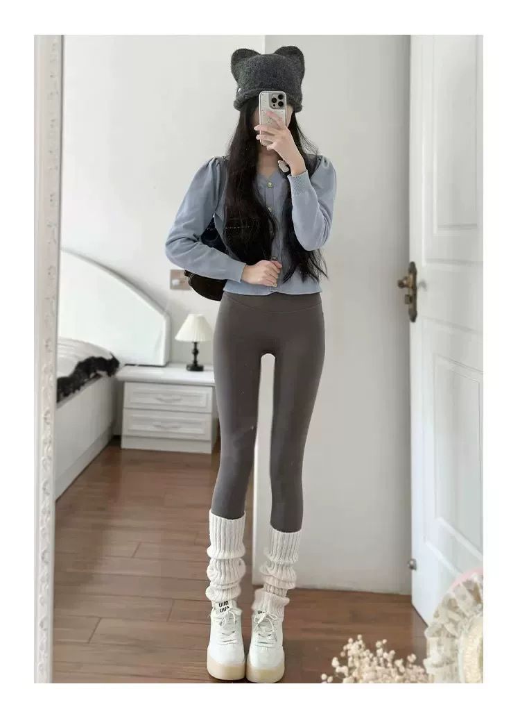 Damen-Yoga-Leggings, Shark-Modell, Taillenlifter, eng anliegend