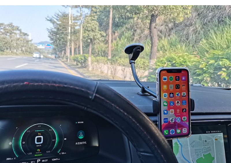 Car phone holder, windshield suction cup, 360° rotating