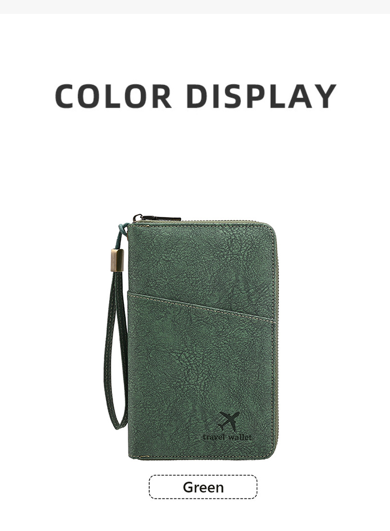 RFID Passport Holder Travel Organizer Crossbody Bag