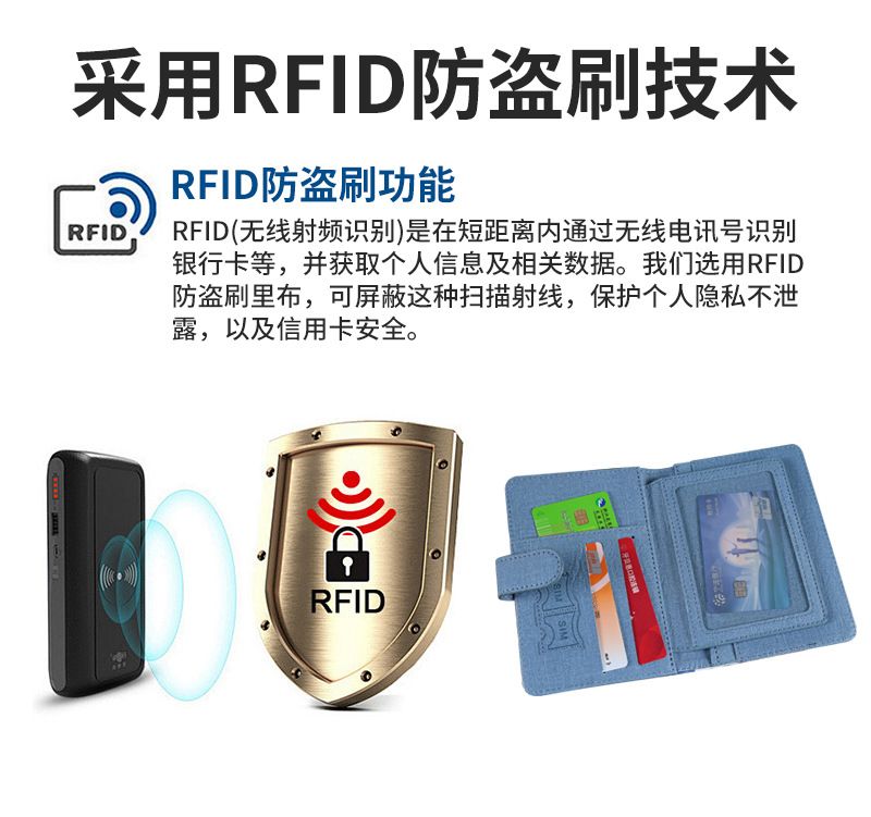 Passport holder leather multi-card slots magnetic closure