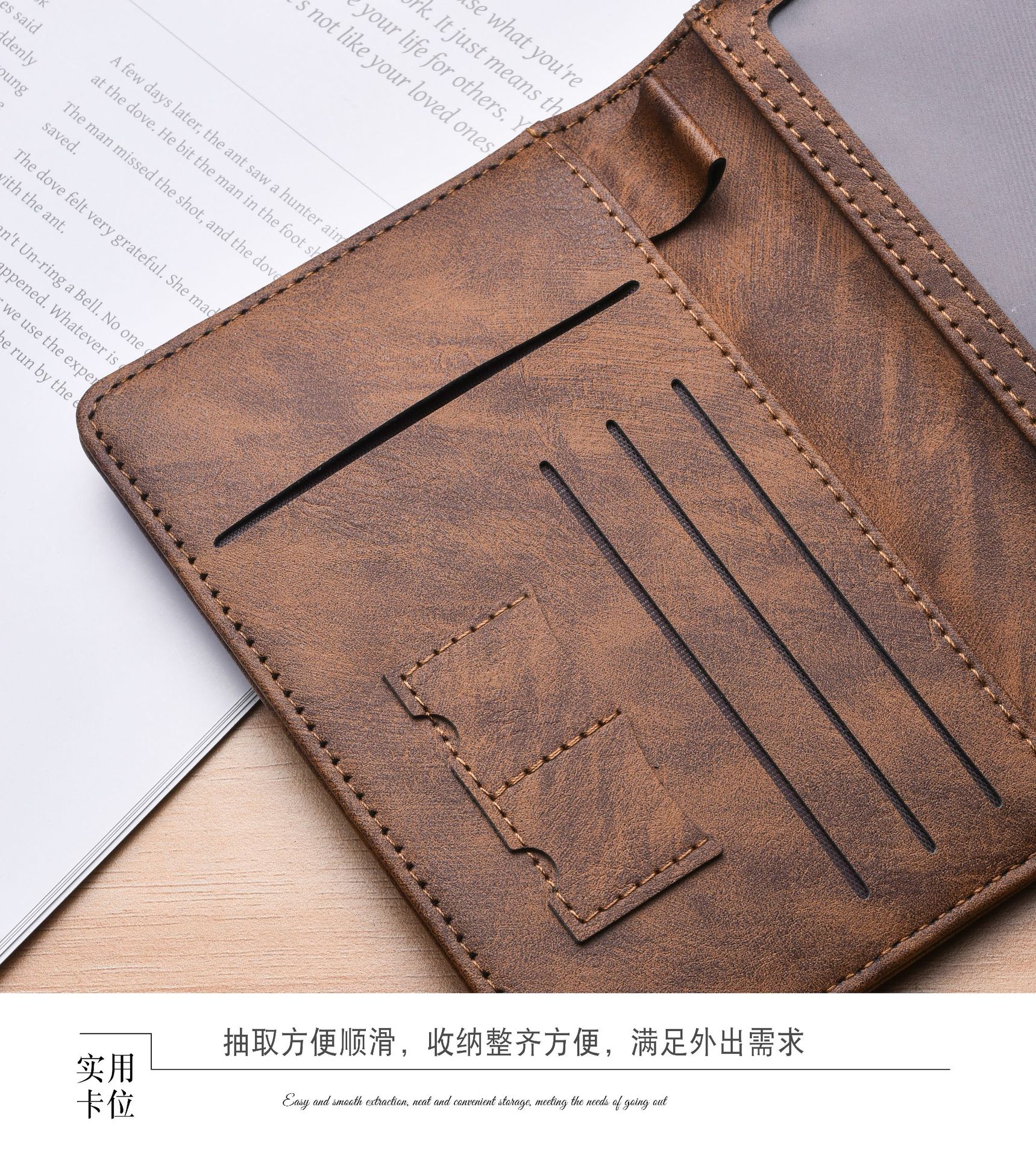 Passport holder with multi-functional storage for cards, documents and tickets