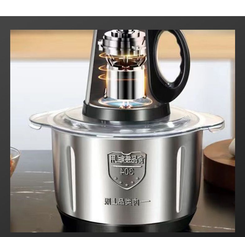 Electric meat grinder, household food processor
