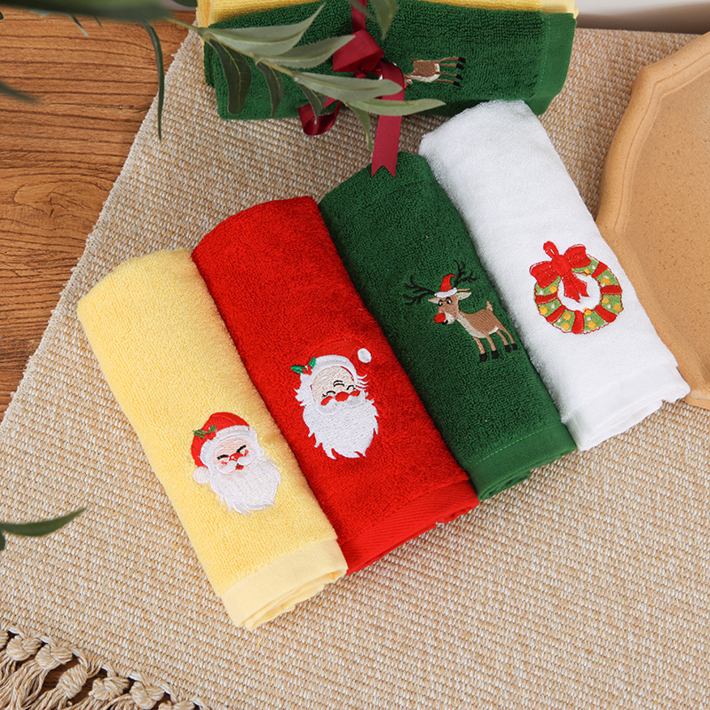 Pure cotton Christmas towel gift set for children