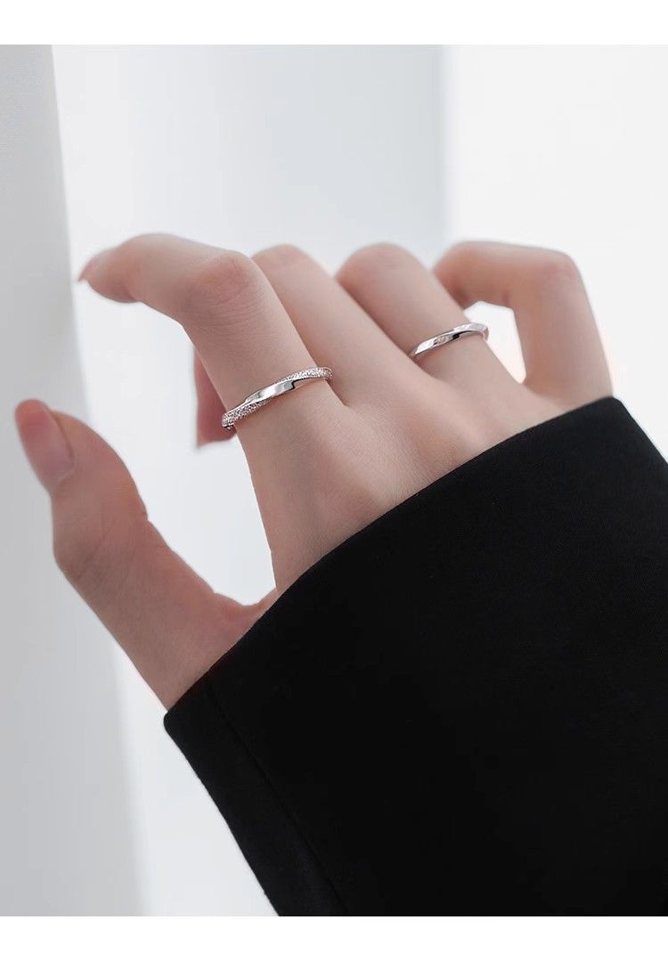 Möbius açık yüzük kadın, niş tasarım, lüks stil