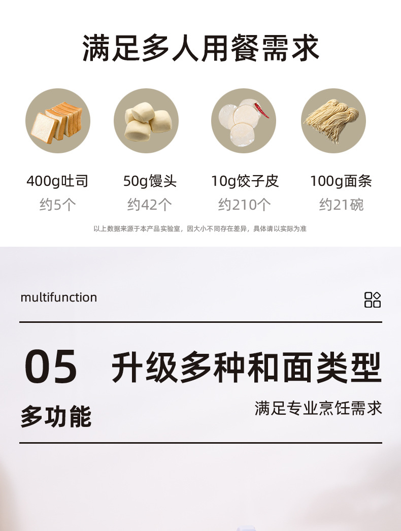 Smart Kitchen Machine Automatic Dough Mixer Multifunctional