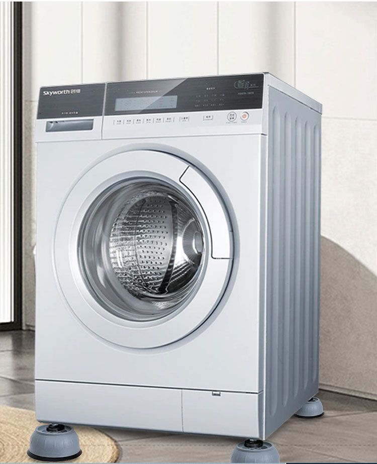 Universal washing machine and refrigerator riser feet, non-slip and moisture-resistant
