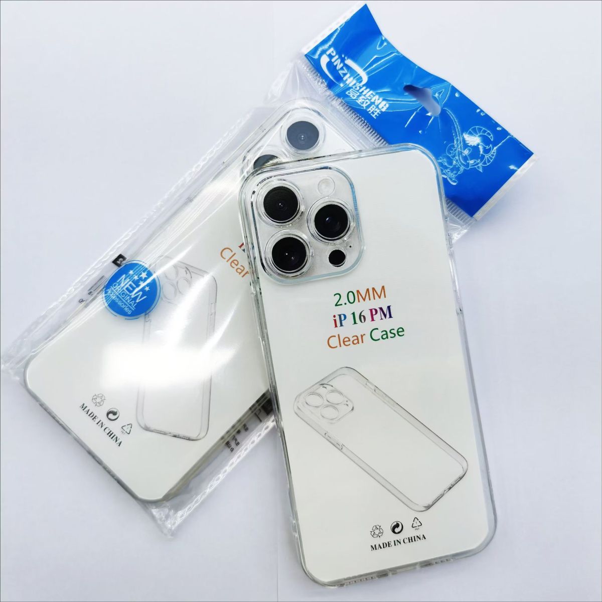 Apple 13 Pro Max transparent TPU case thickened for iPhone 12/11