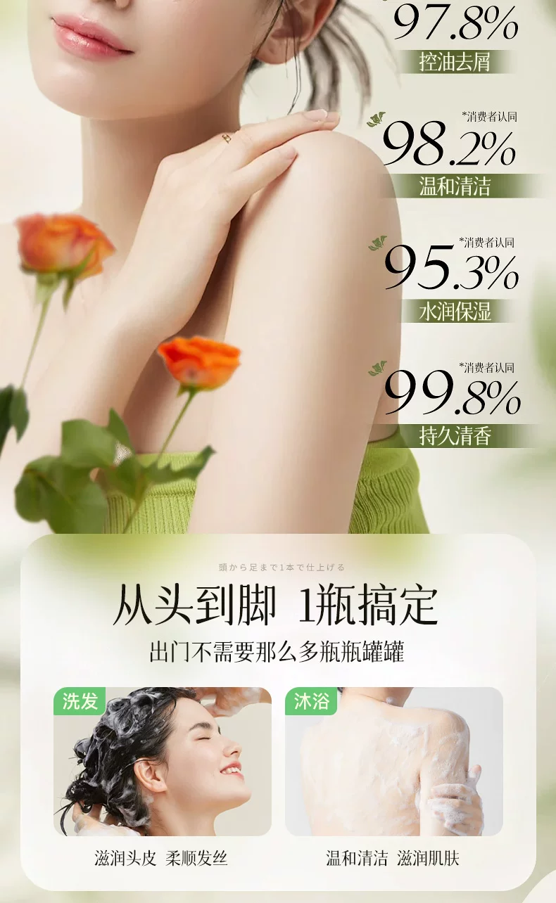 Jialang Osmanthus 2-in-1 Shampoo Shower Gel Family Size