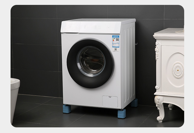 Washing machine feet pads, vibration dampening, height adjust
