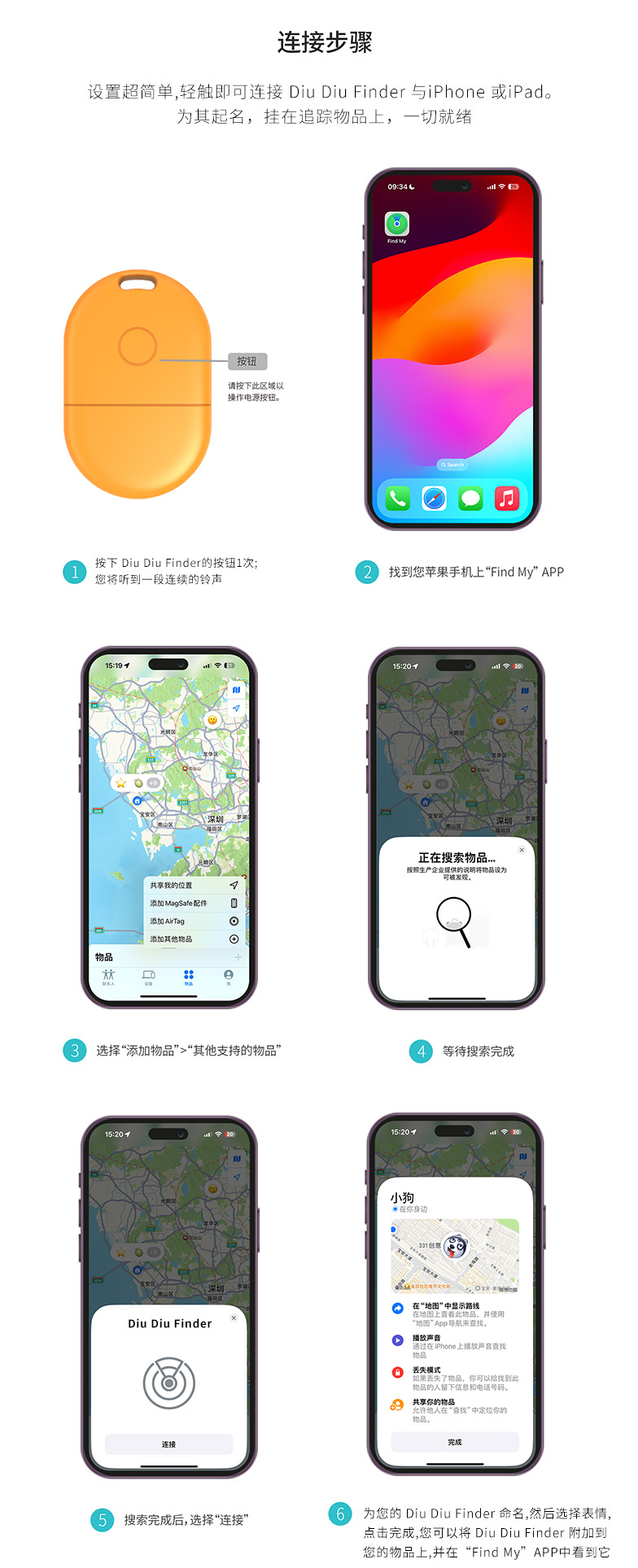 Apple Find My takip cihazı, Bluetooth etiket pet ve anahtarlar için