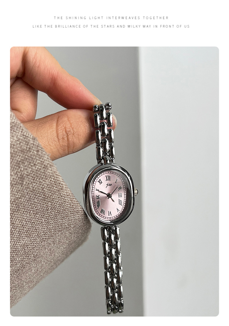 GEDI oval retro kadın kuartz saati Roman rakamları