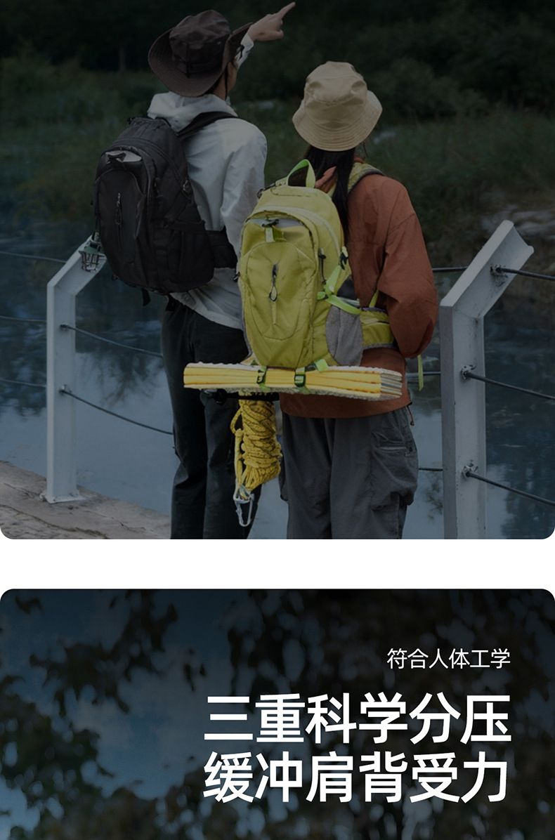 Mountain climbing backpack, large capacity, lightweight, waterproof