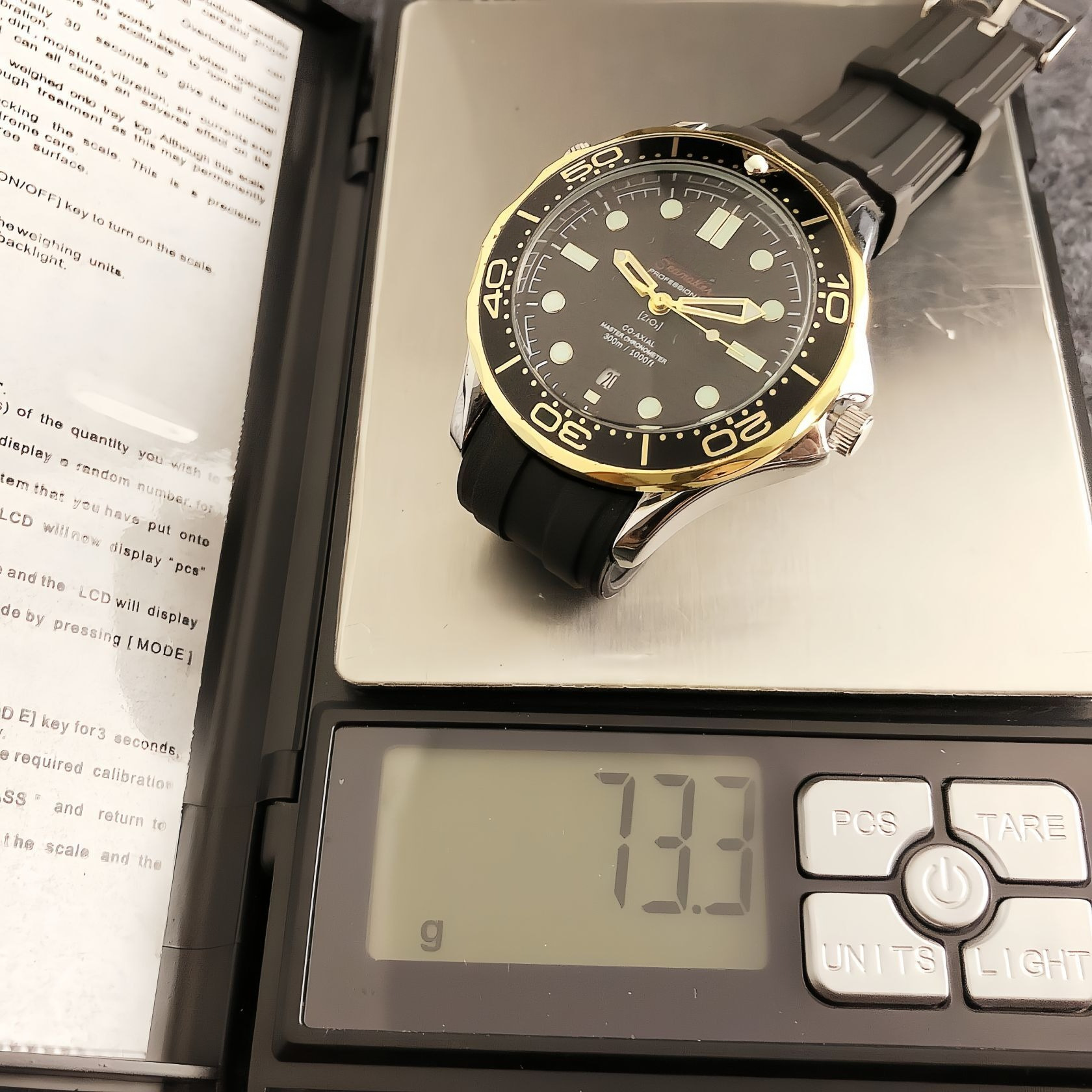 Men's waterproof quartz wristwatch, mesh band