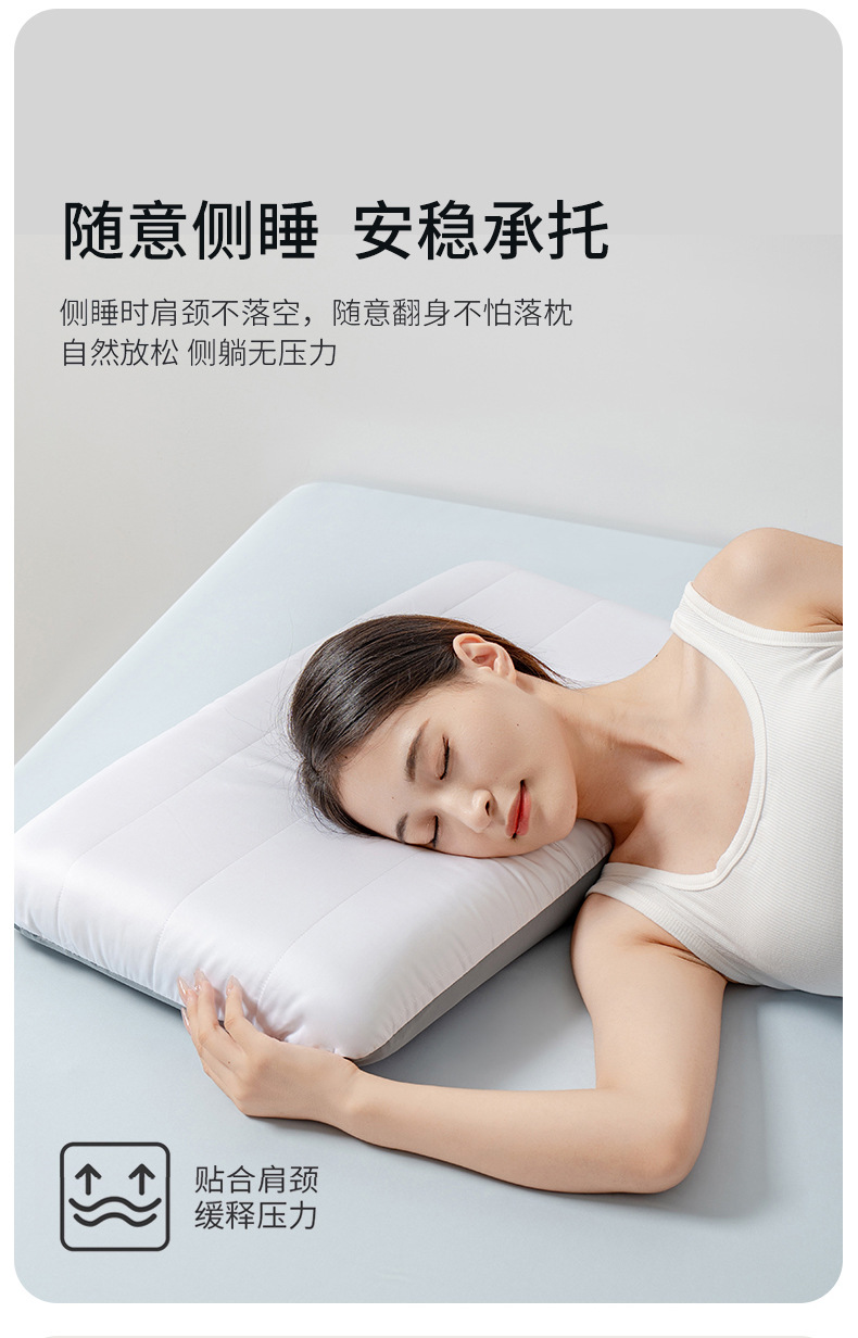 Memory foam neck pillow, cervical support, sleep aid