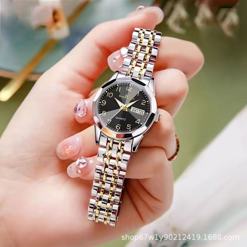 Swiss women's watch, waterproof, quartz, luminous