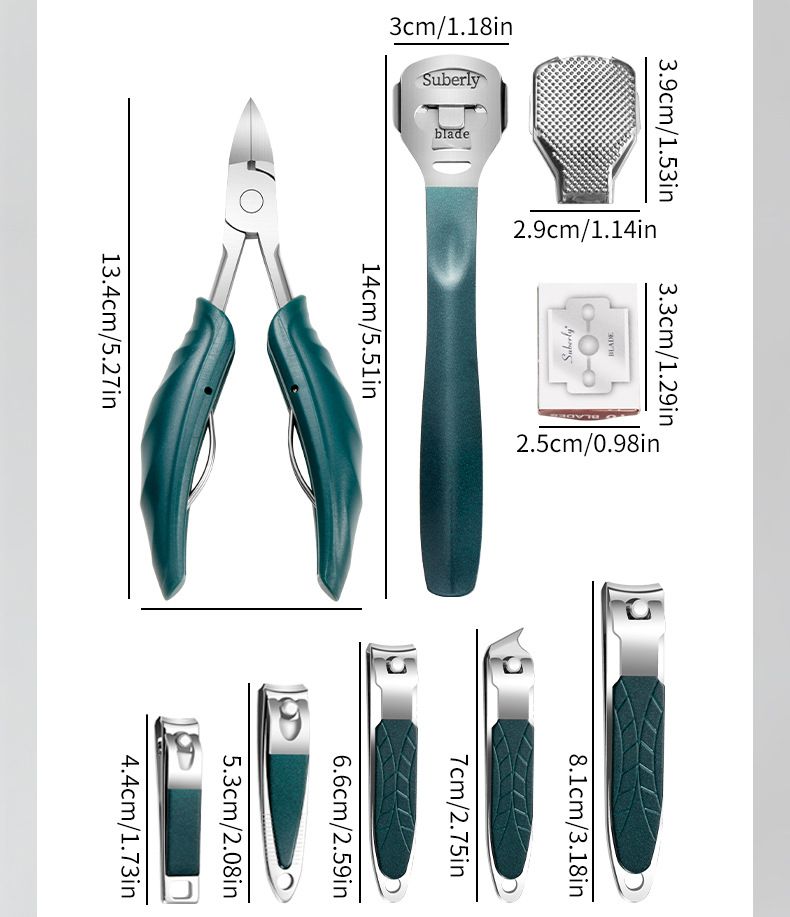 Yeni tırnak makası, manikür ve manikür aletleri, ölü deriyi gidermek için kartal gagası pensesi, kaş kesme, manikür ve pedikür bakımı, 40 parçalı set