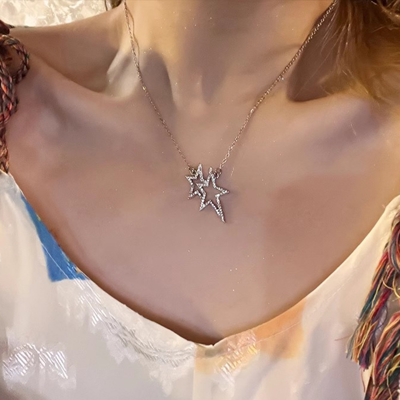 Strass-Quasten-Halskette, edles Design Schlüsselbein-Kette