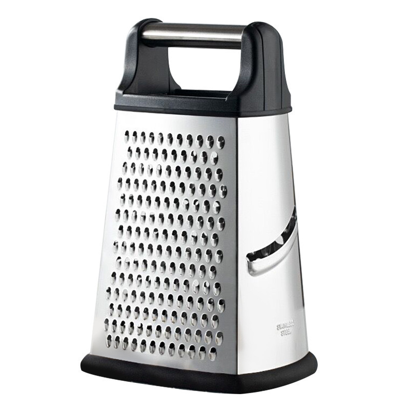 Multifunctional kitchen grater with handle and curved blade