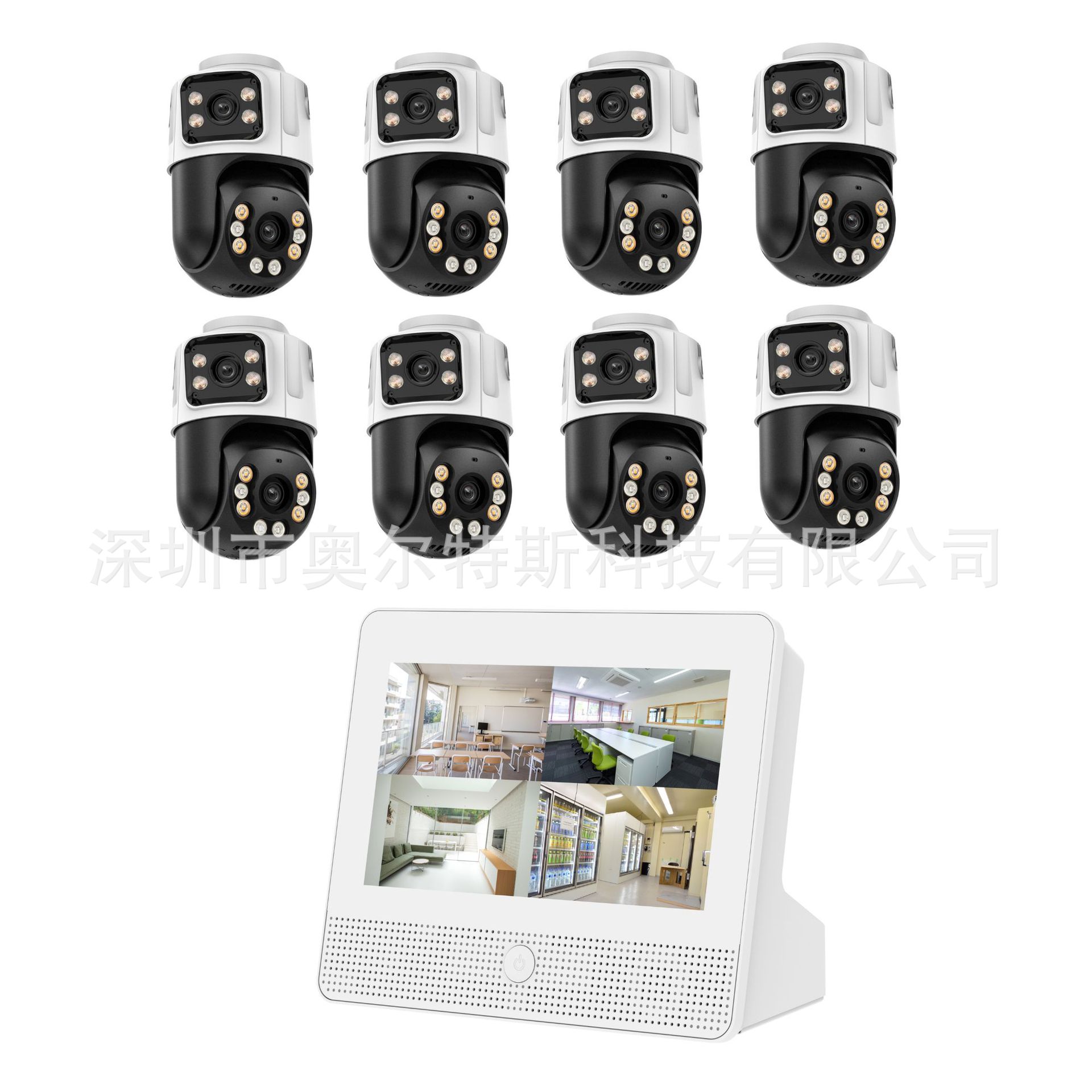 POE video recorder set 4K CCTV surveillance system, plug and play