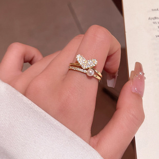 French lace ring women, vintage design