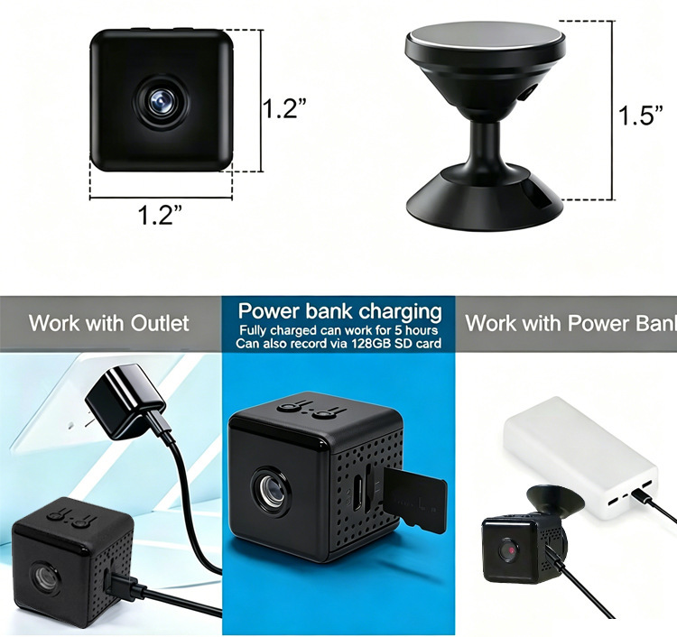 X6DS WiFi security camera, 480p, night vision
