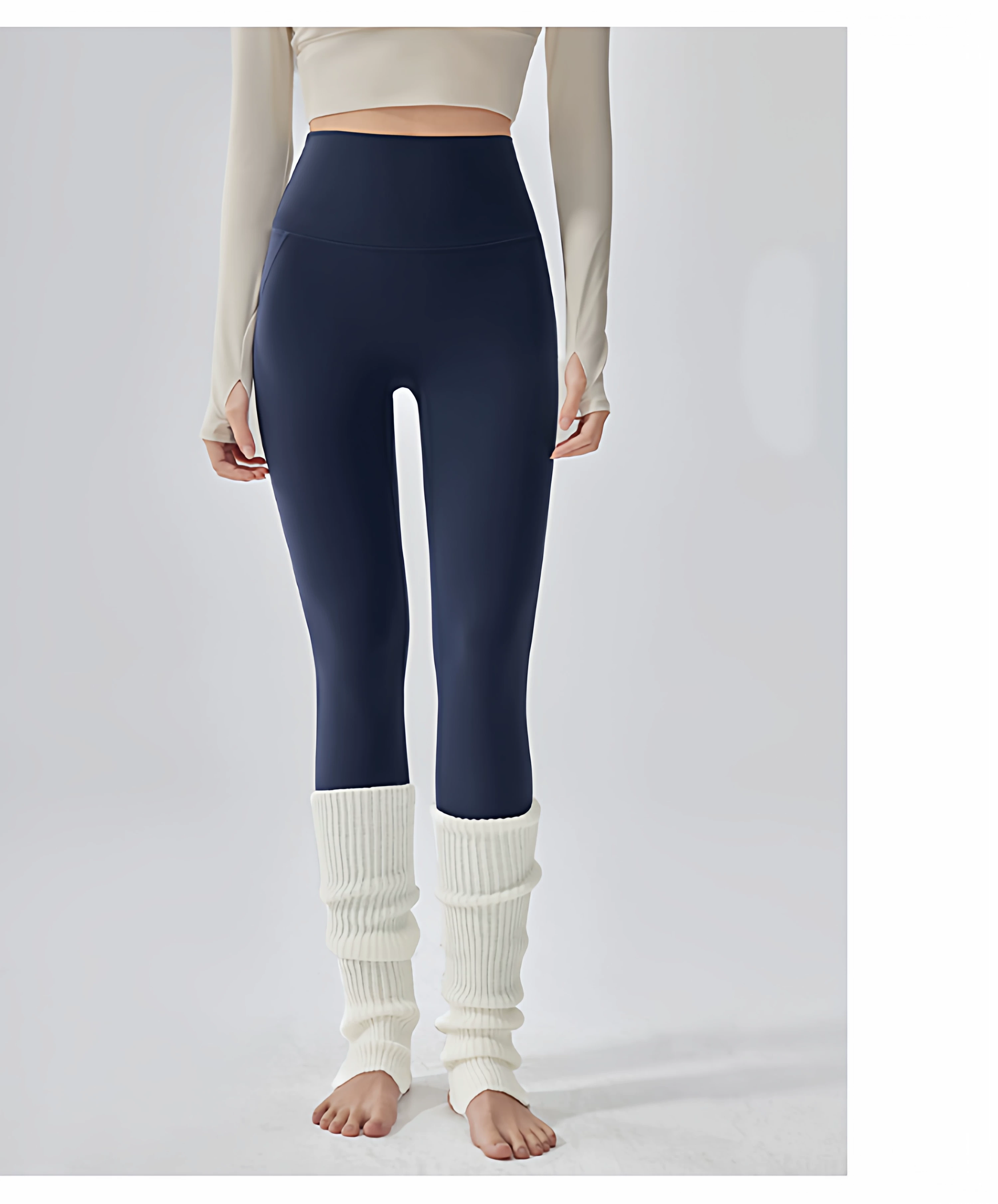 Yüksek Bel Yoga Taytı Shark Pantolonu Fitness Taytı