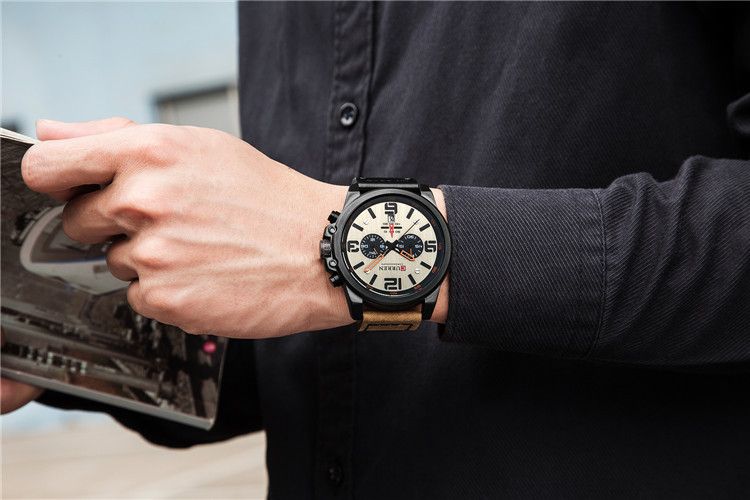 CURREN 8314 erkek saati, kronograf, su geçirmez