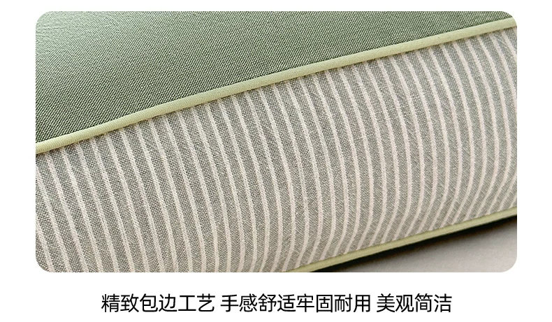 Cotton buckwheat hull pillow with cervical spine support