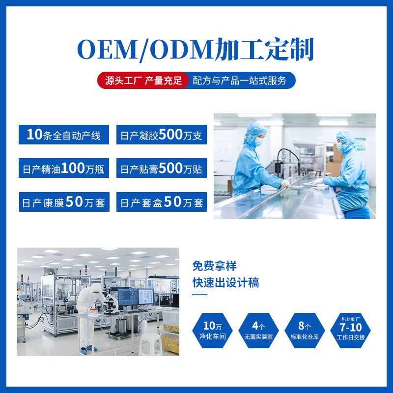 微商电商oem贴牌定制人参疼痛抑菌凝胶套盒按摩关节舒经全络通