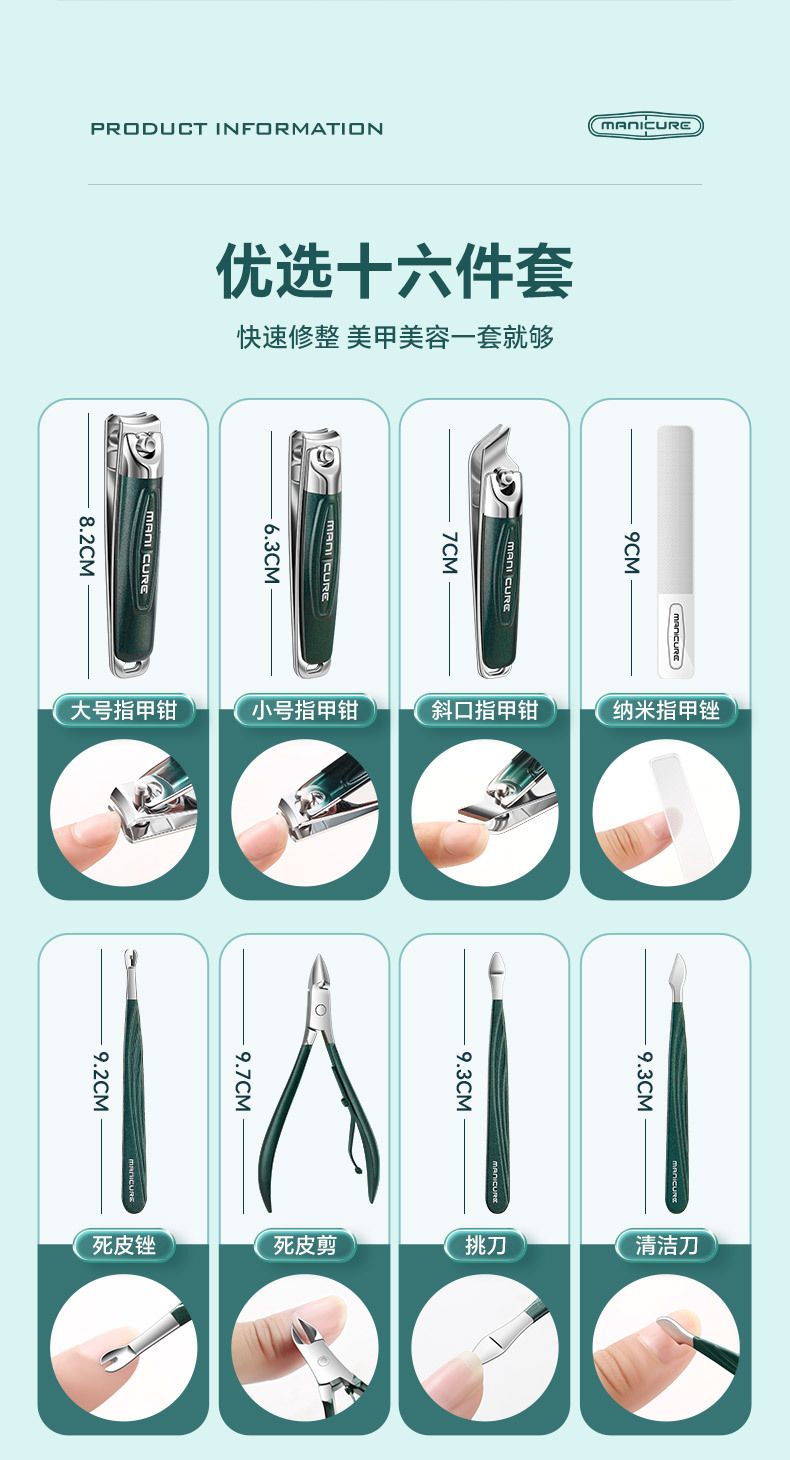 Nail Scissors Set Stainless Steel Pedicure Tools