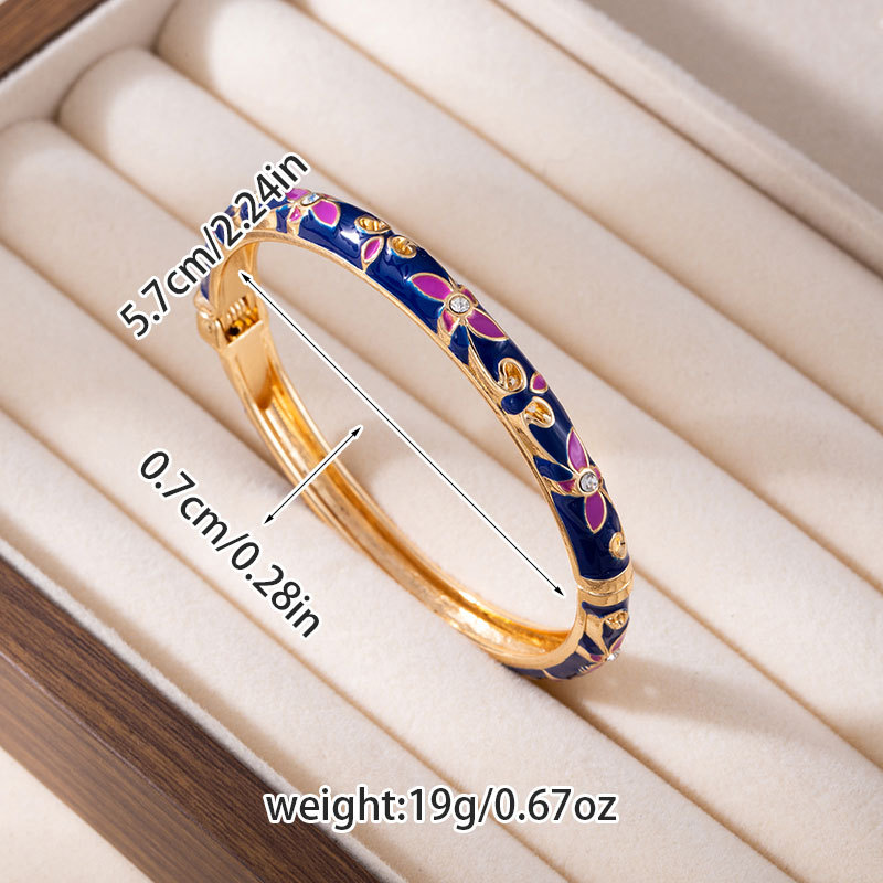 Chinesisches Armband offene Krone Cloisonné-Armreif