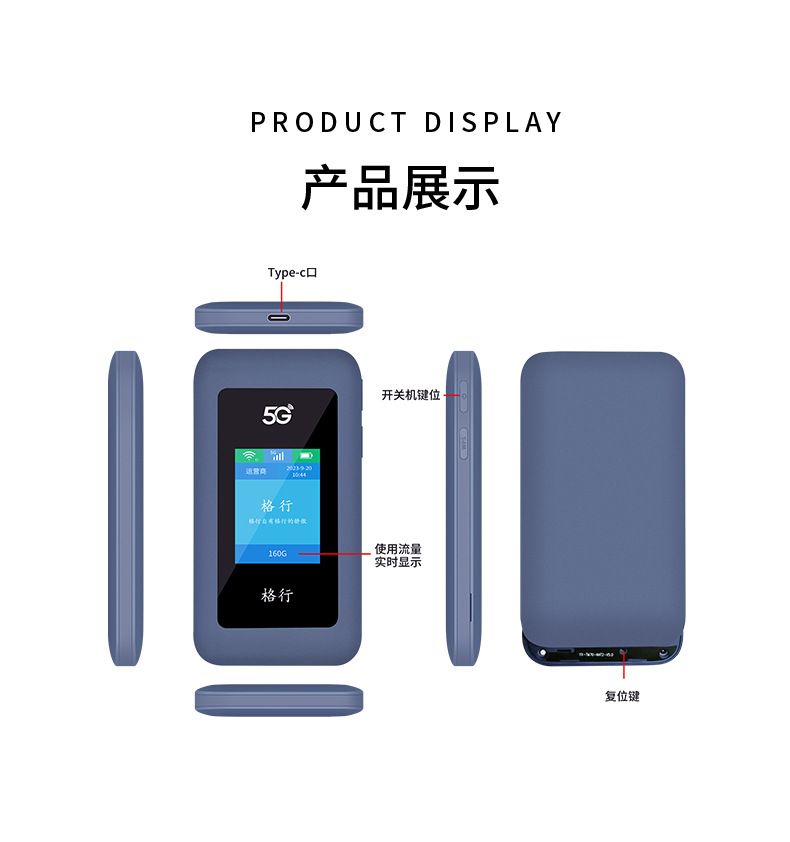 5G portable WiFi 6 router for travel and gaming