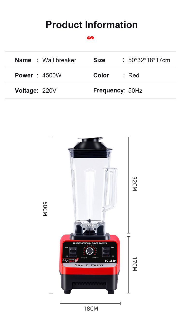 SILVER CREST blender multifunctional high power