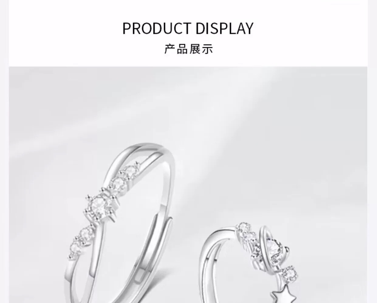S999-Sterlingsilber Partnerringe, minimalistisches Design