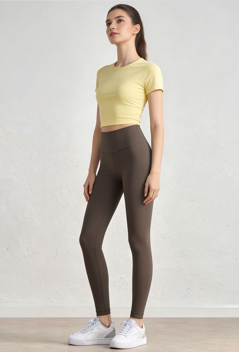 Women's yoga pants, high waist, butt-lifting, seamless shark style