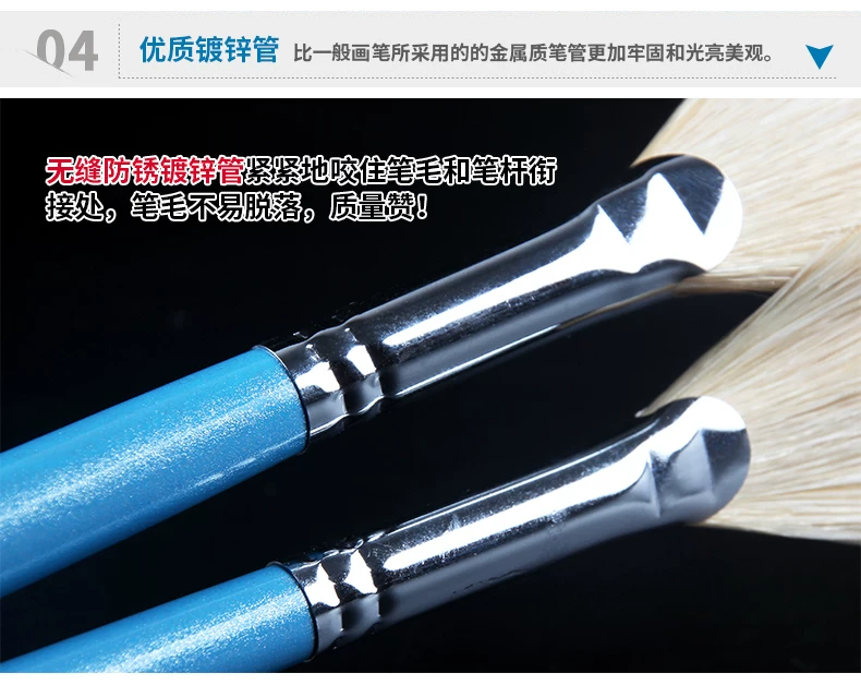 Magritte Art Brush Set, Gouache Fan Brushes