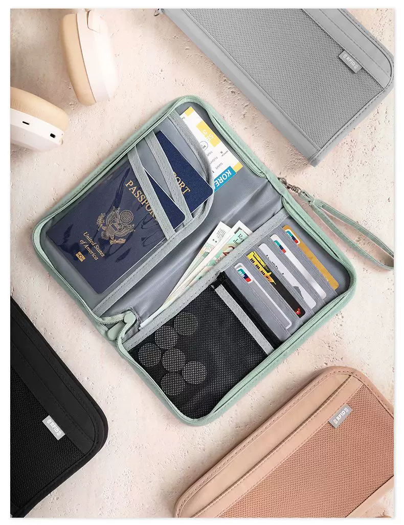 Passport organizer with RFID protection
