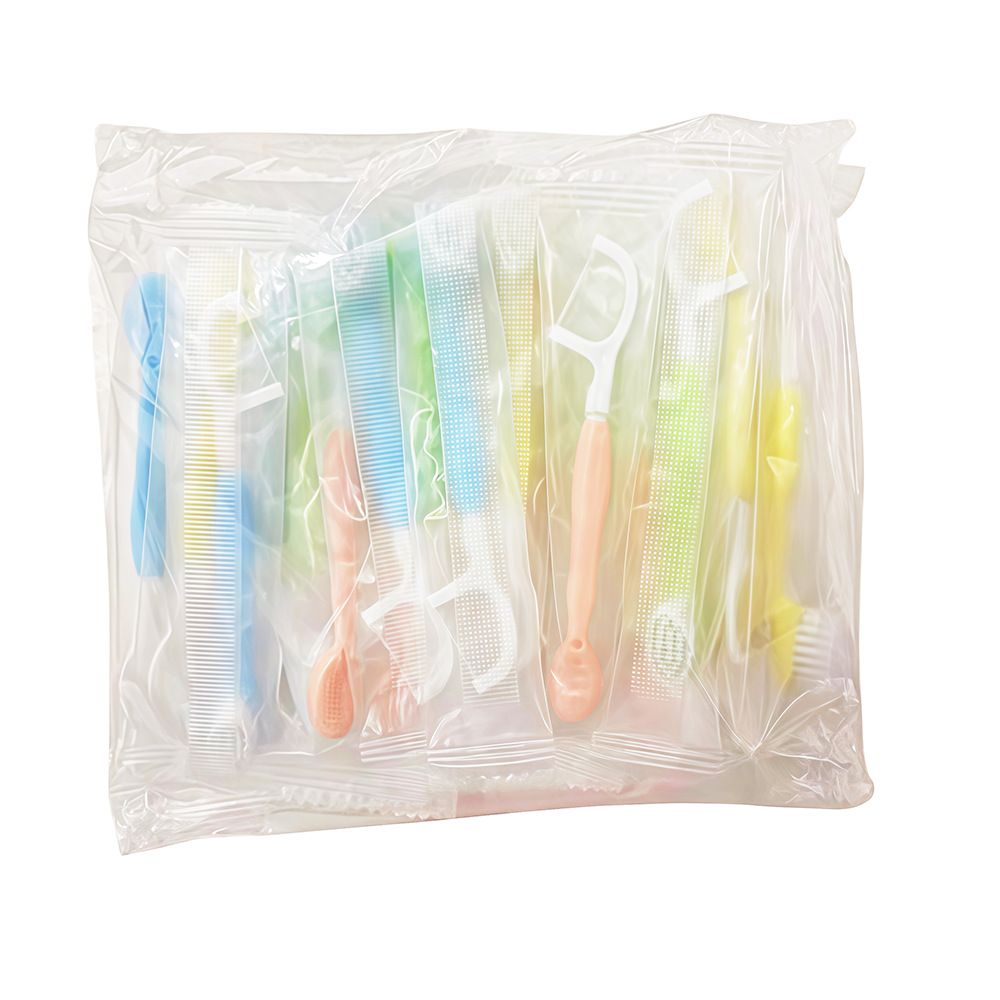 Disposable toothbrush set, portable