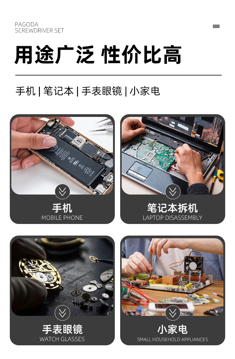 31-in-1 Screwdriver Set, Multi-Functional Precision