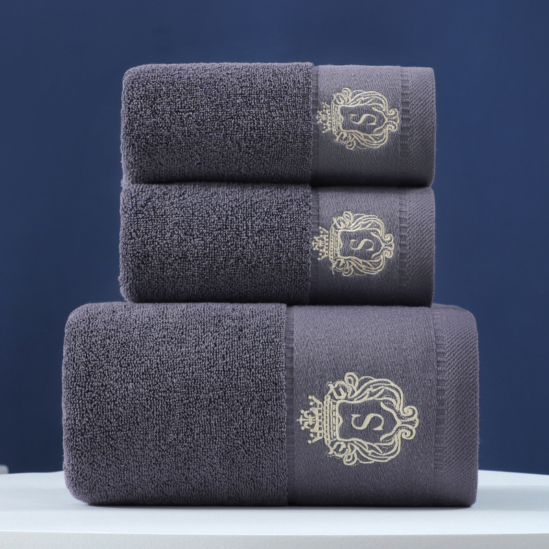 Cotton towel gift set, three-piece, bath towels