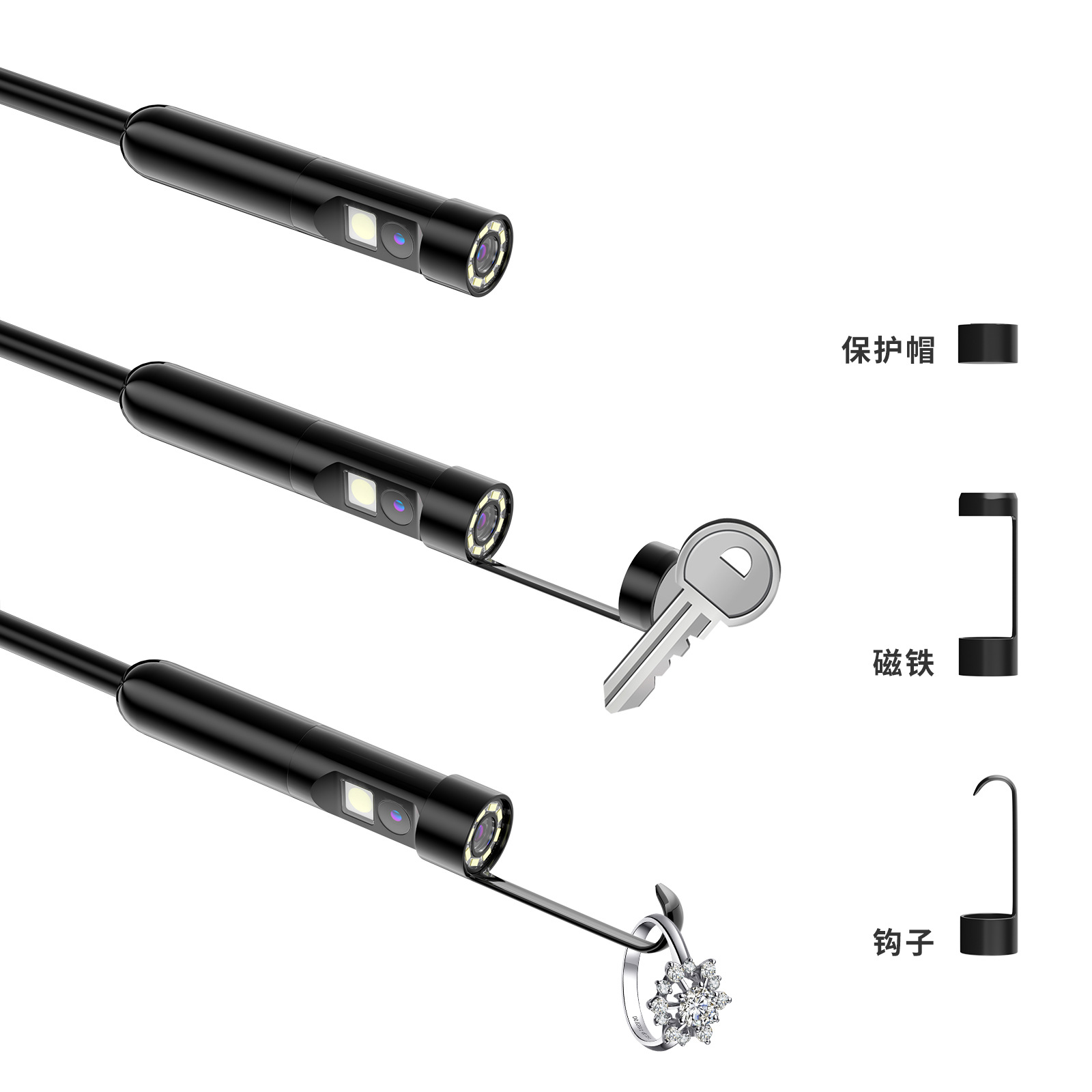 Endoskop HD-Kamera, Doppellinse, 3 Megapixel