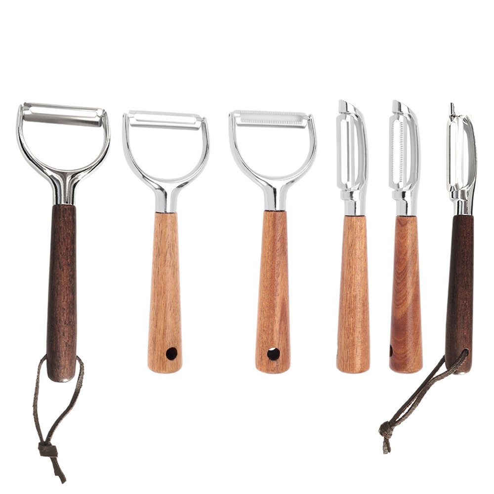 Stainless steel rosewood vegetable peeler knife, thickened